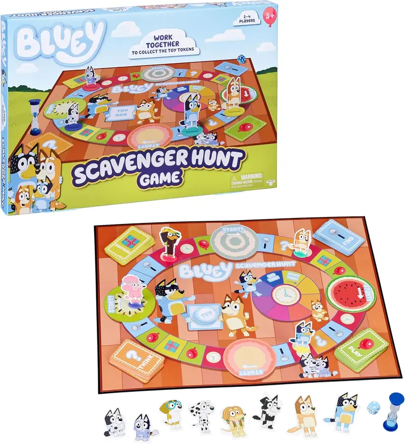 Bluey Scavenger Hunt Game, best games for 3 year olds