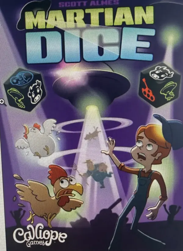 Martian Dice, dice board games for families